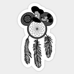 Steam Boat Dream Catcher Sticker